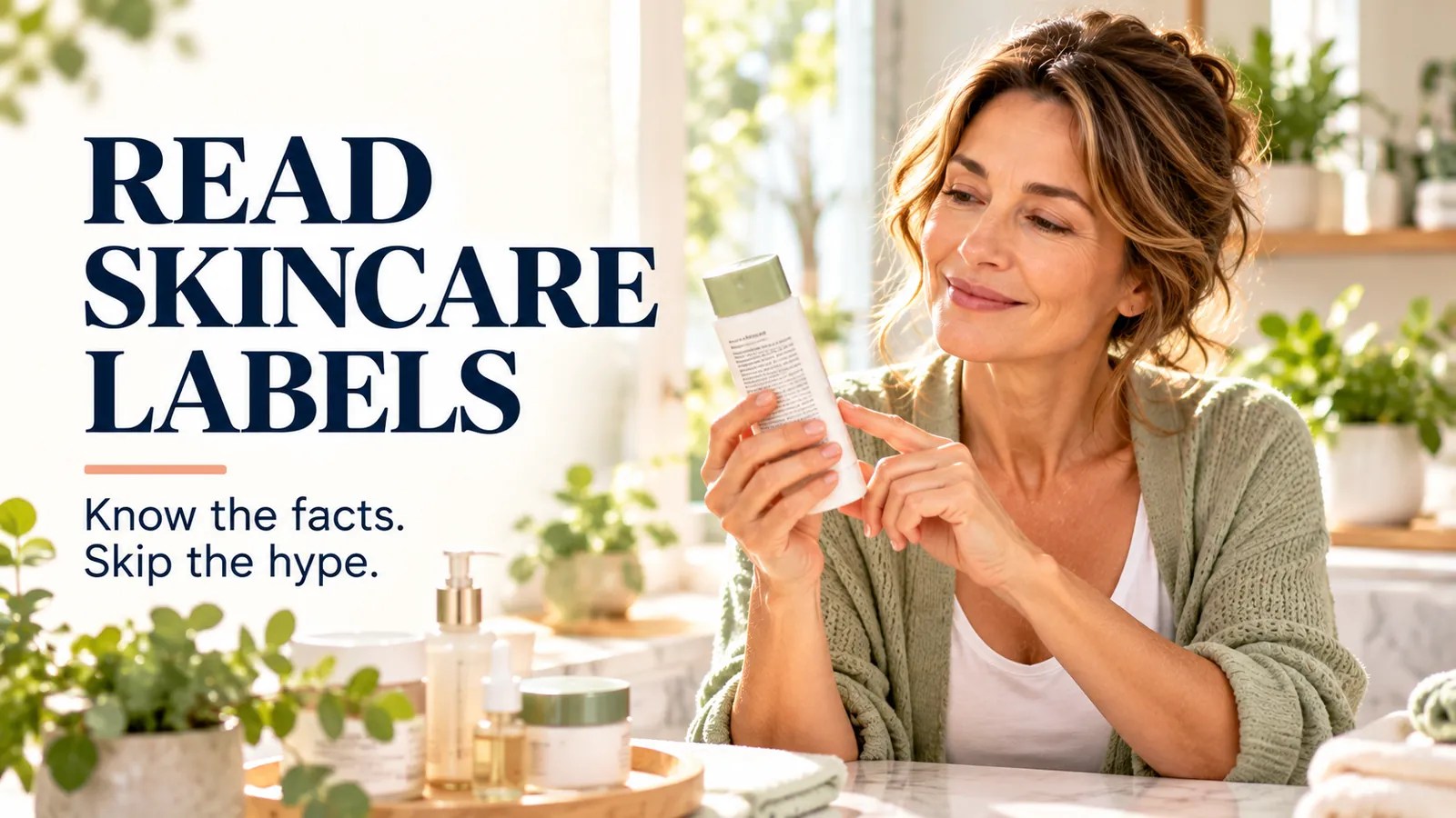 How to Read Skincare Product Labels After 40