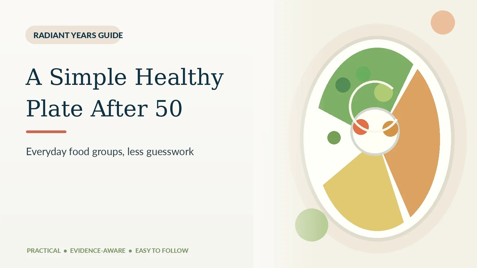 A Simple Healthy Plate After 50