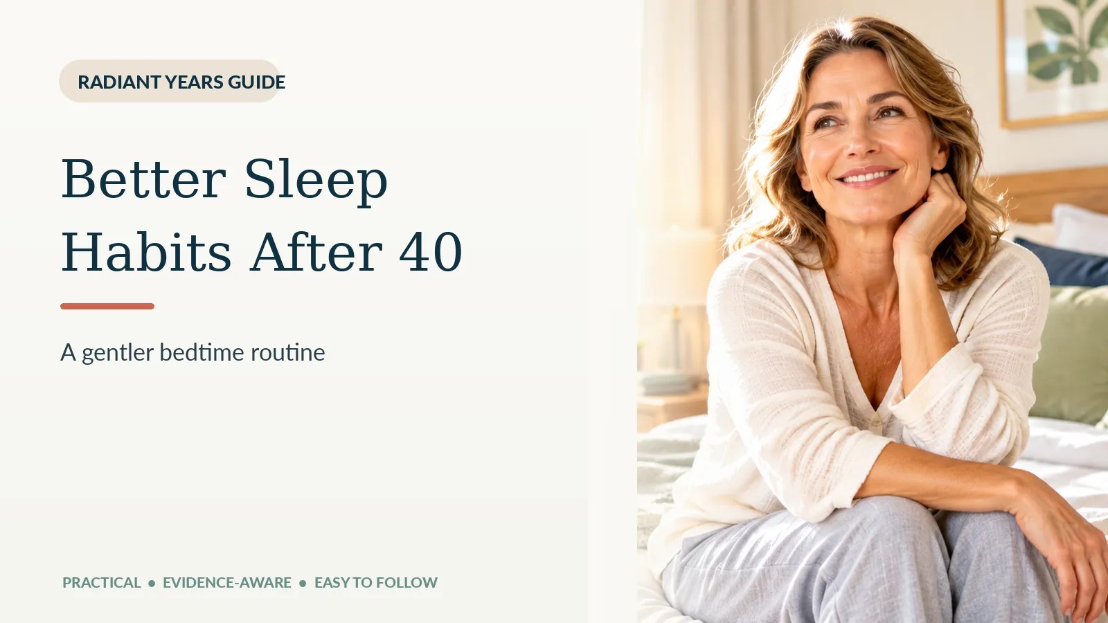 Better Sleep Habits After 40