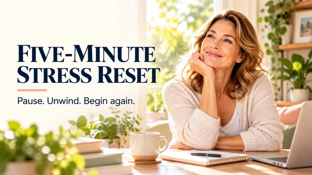 A Five-Minute Stress Reset After 40: Small Calming Habits for Busy&nbsp;Days