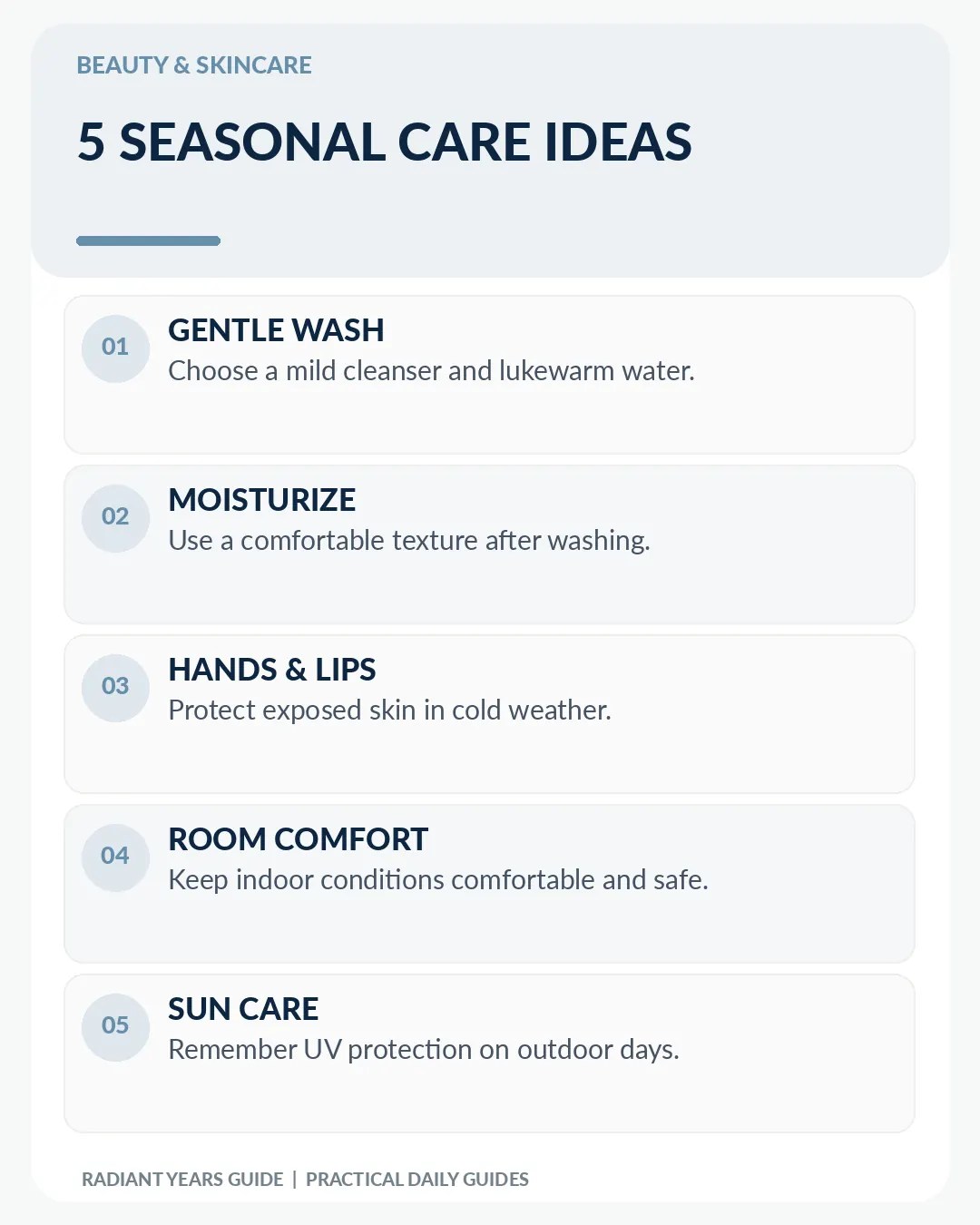 Five seasonal skincare comfort tips for cold weather